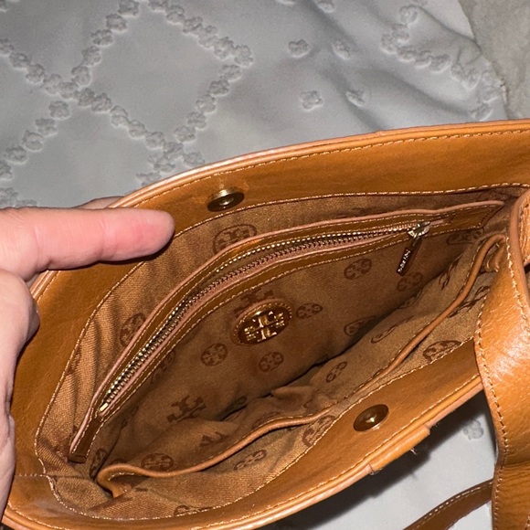 Brown Leather Tory Burch Crossbody Bag - Picture 6 of 7